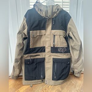 Saga mens’ anomie 3L series brown and black jacket size medium